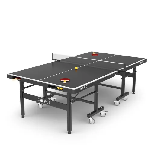 Всепогодный теннисный стол UNIX Line для улицы Extra Outdoor 6 мм ACP, черный